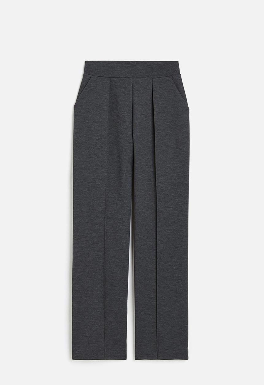 H&M - High-waisted tailored trousers - dark grey