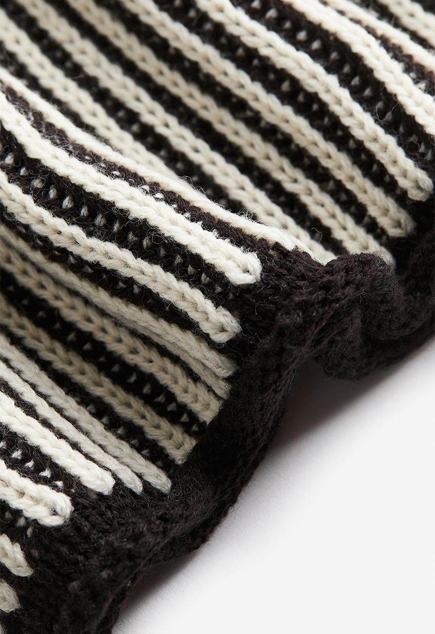 H&M - Jumper - black striped