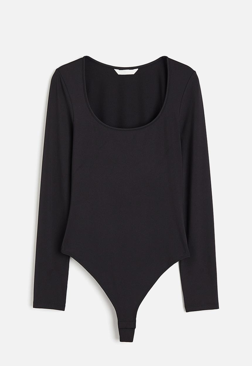 H&M - Jersey thong body - black
