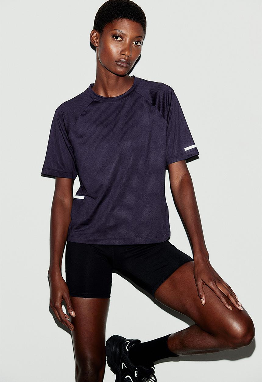 H&M - Drymove™ sports top - dark plum
