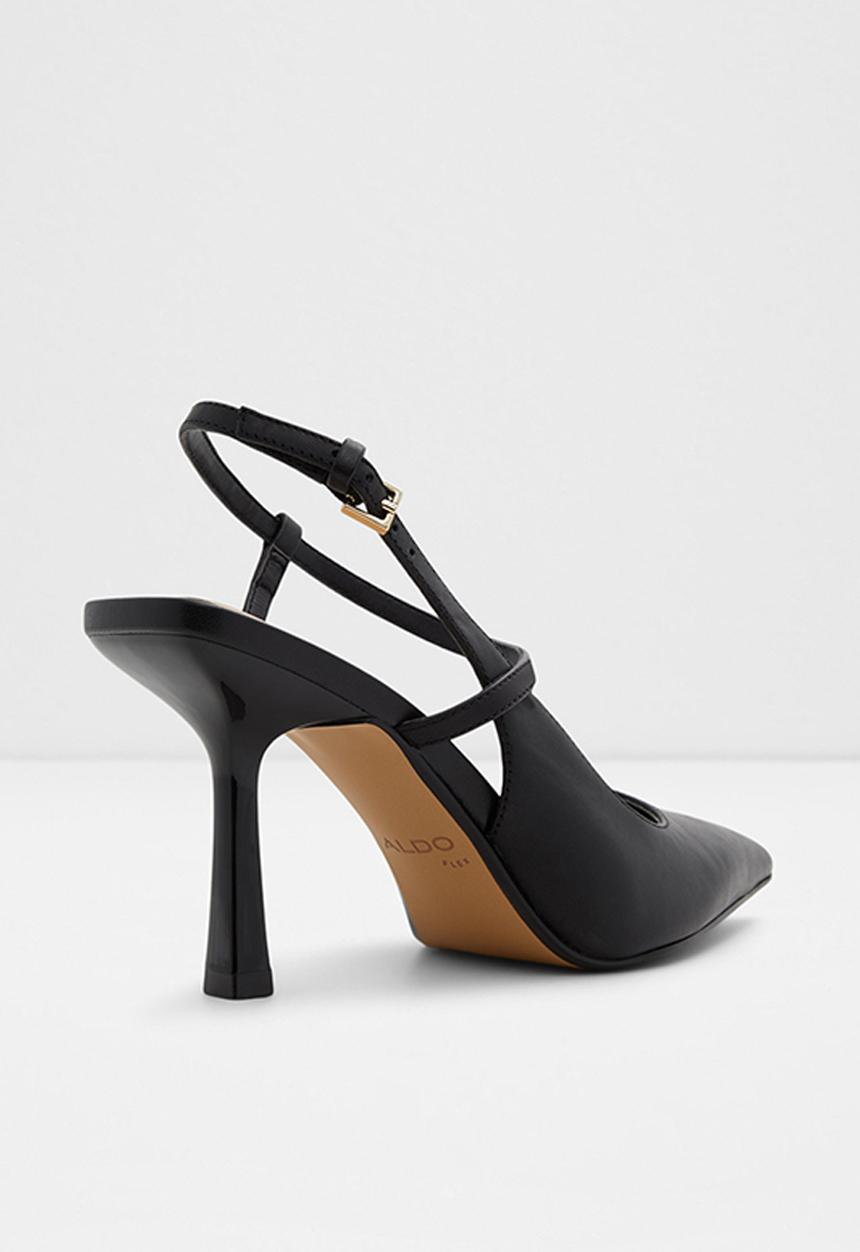 ALDO - Brunette leather court heel - black