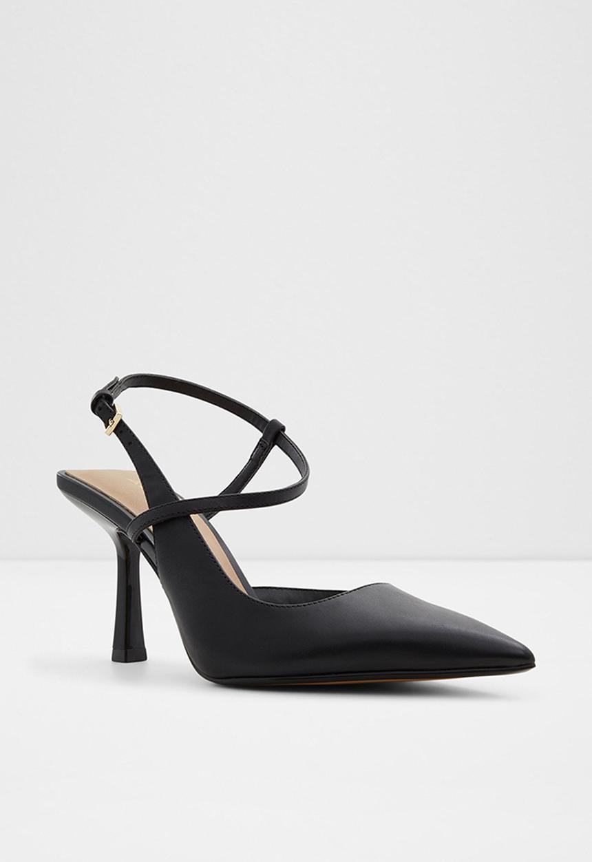 ALDO - Brunette leather court heel - black