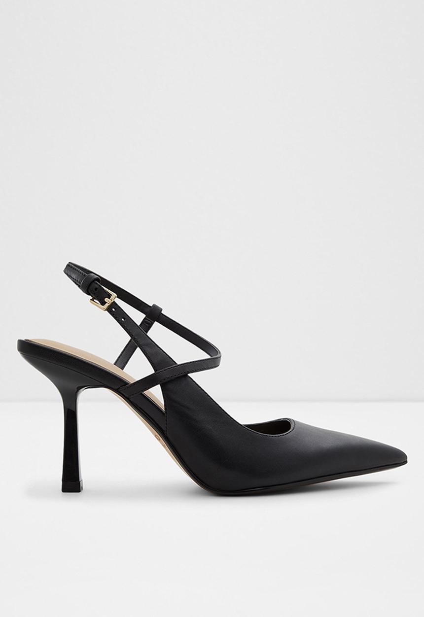 ALDO - Brunette leather court heel - black