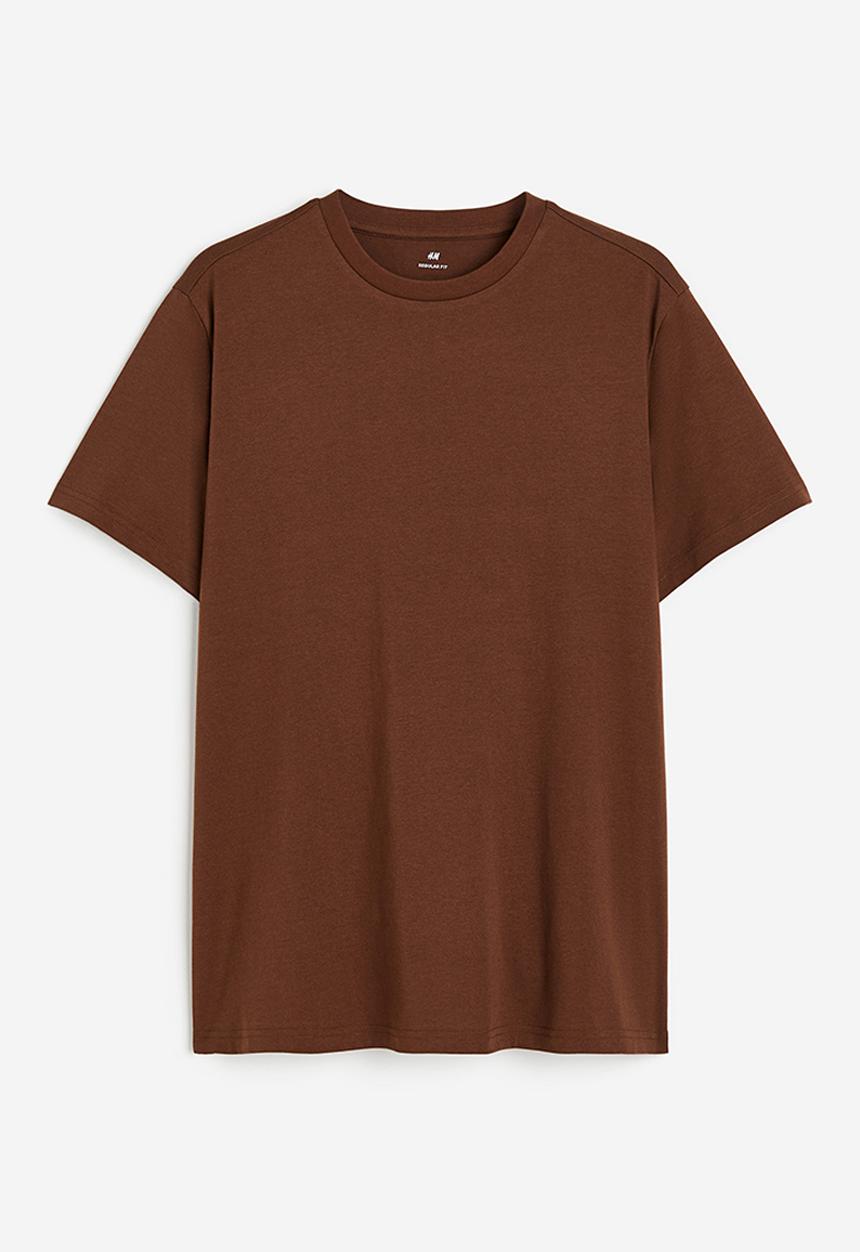 H&M - Regular fit T-shirt - brown