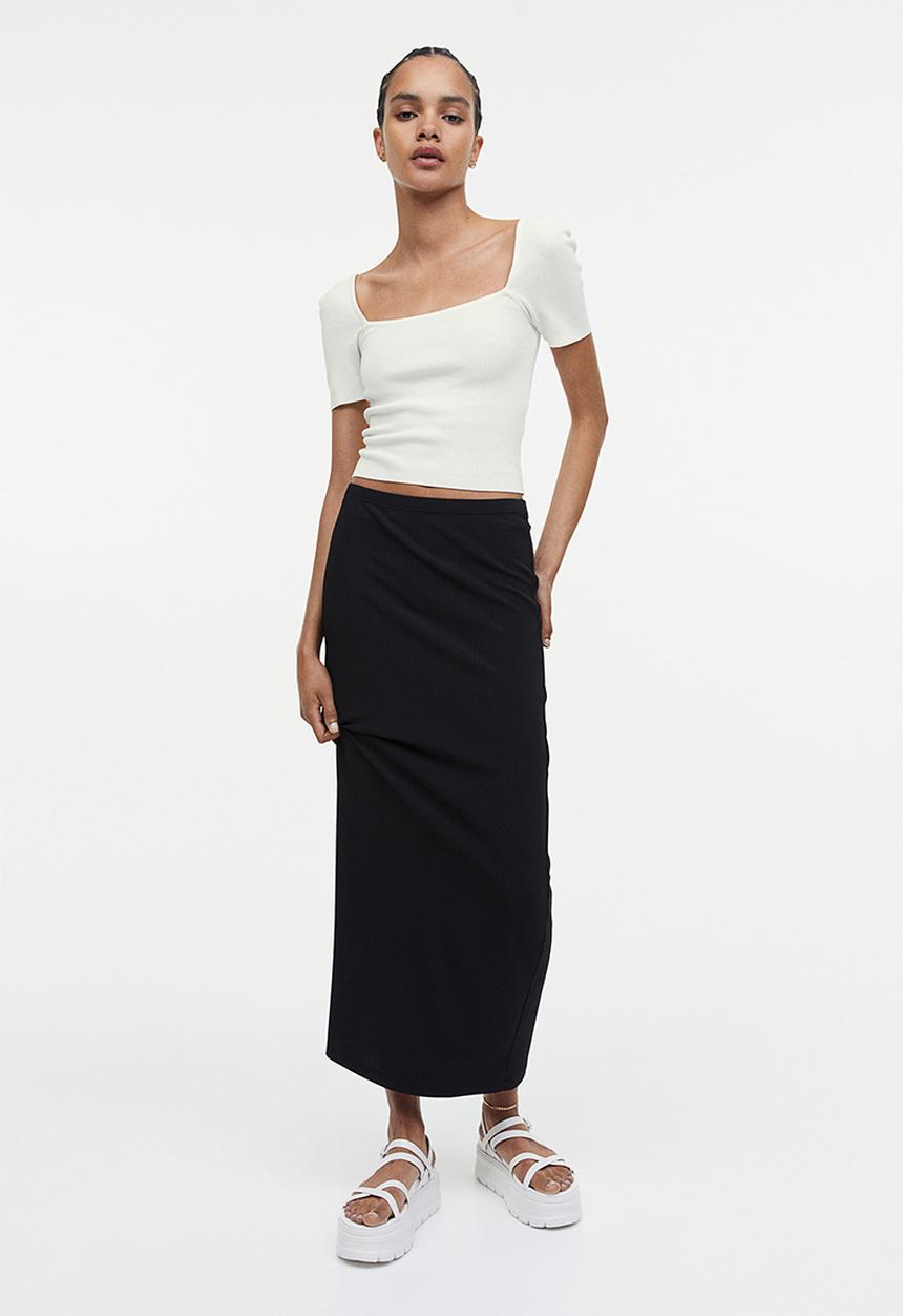 H&M - Fine-knit top - white