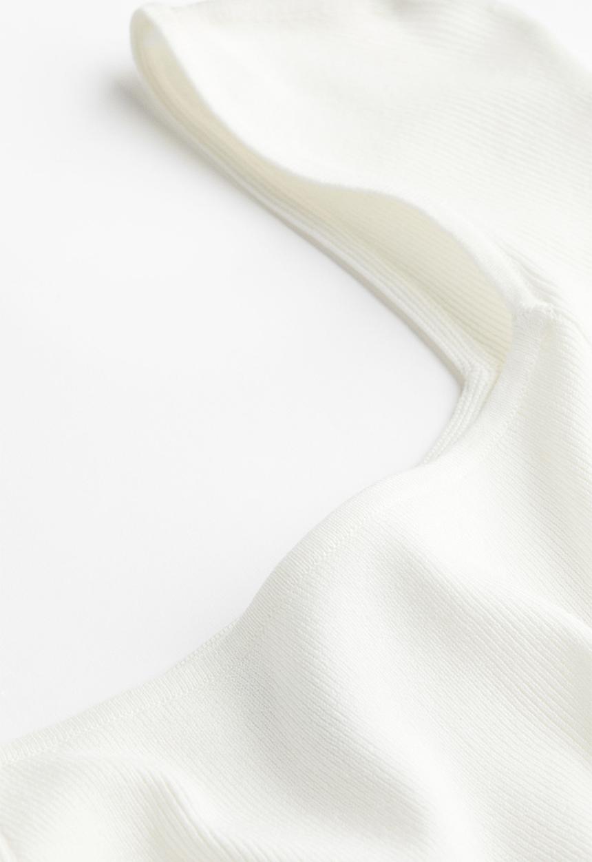 H&M - Fine-knit top - white