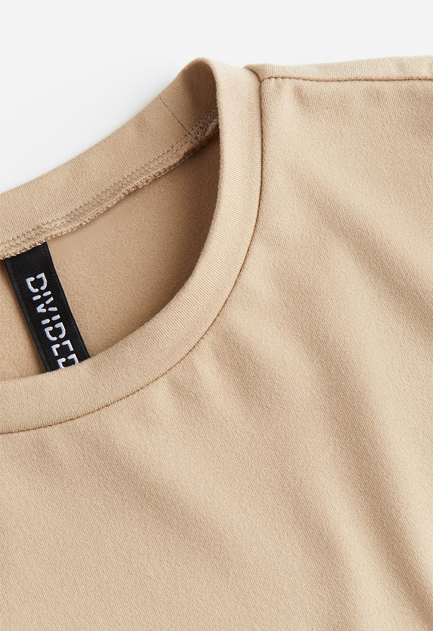 H&M - Fitted t-shirt - beige
