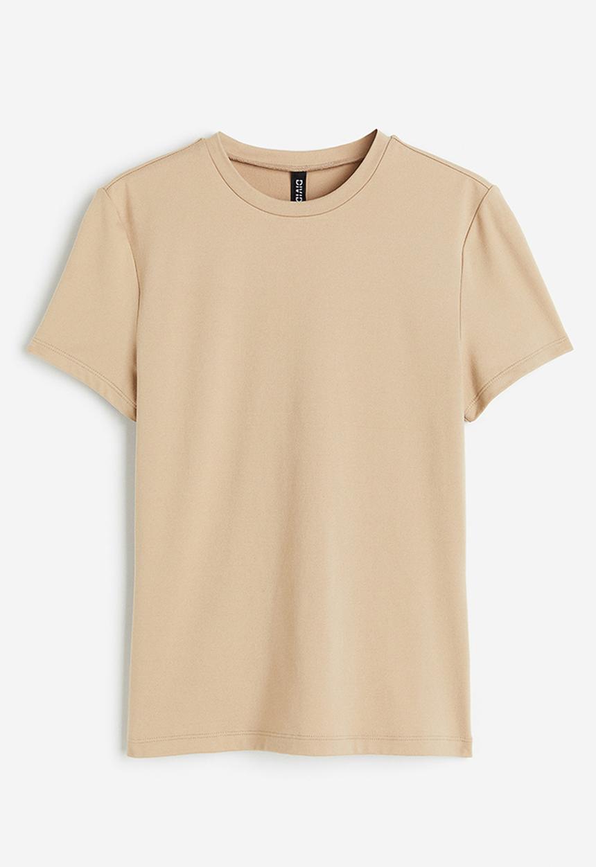H&M - Fitted t-shirt - beige
