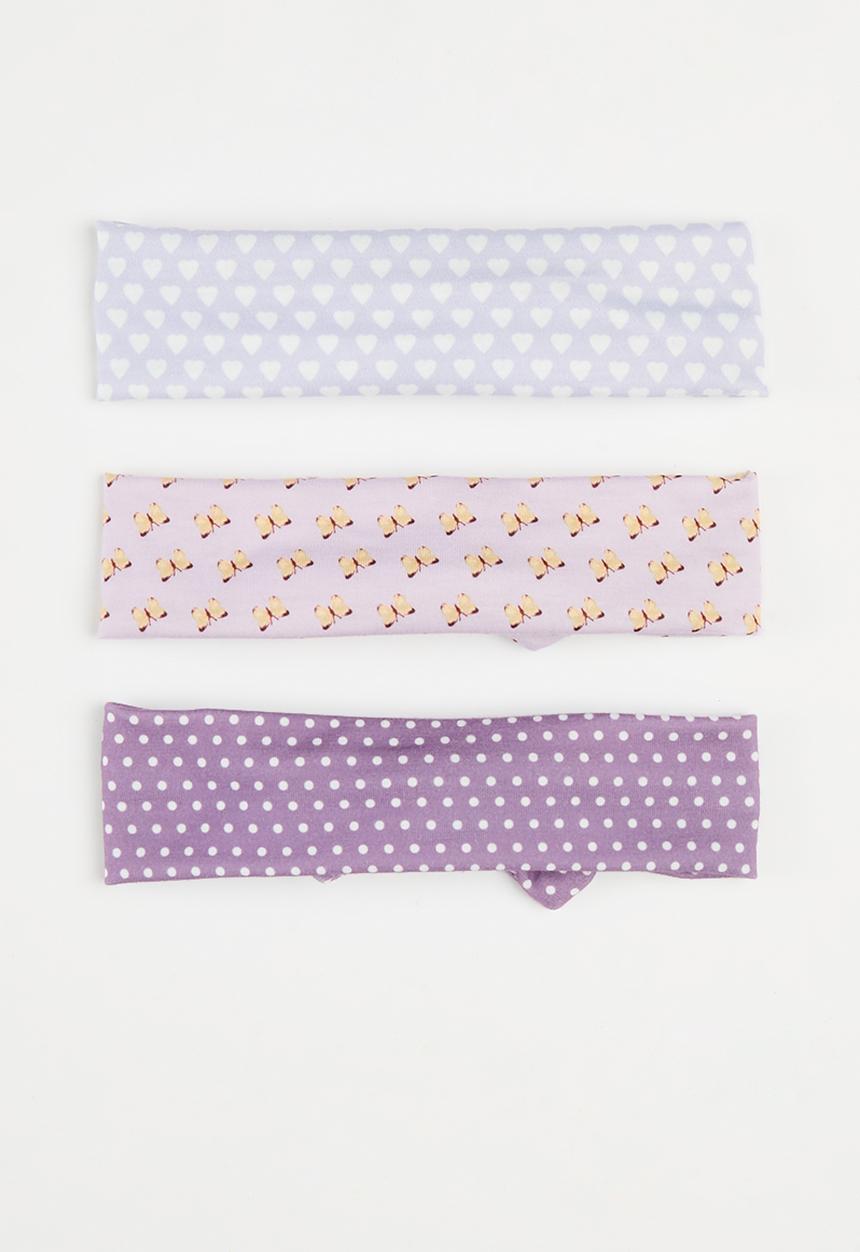 Pop Candy - 3 pack Bowknot headbands - purple