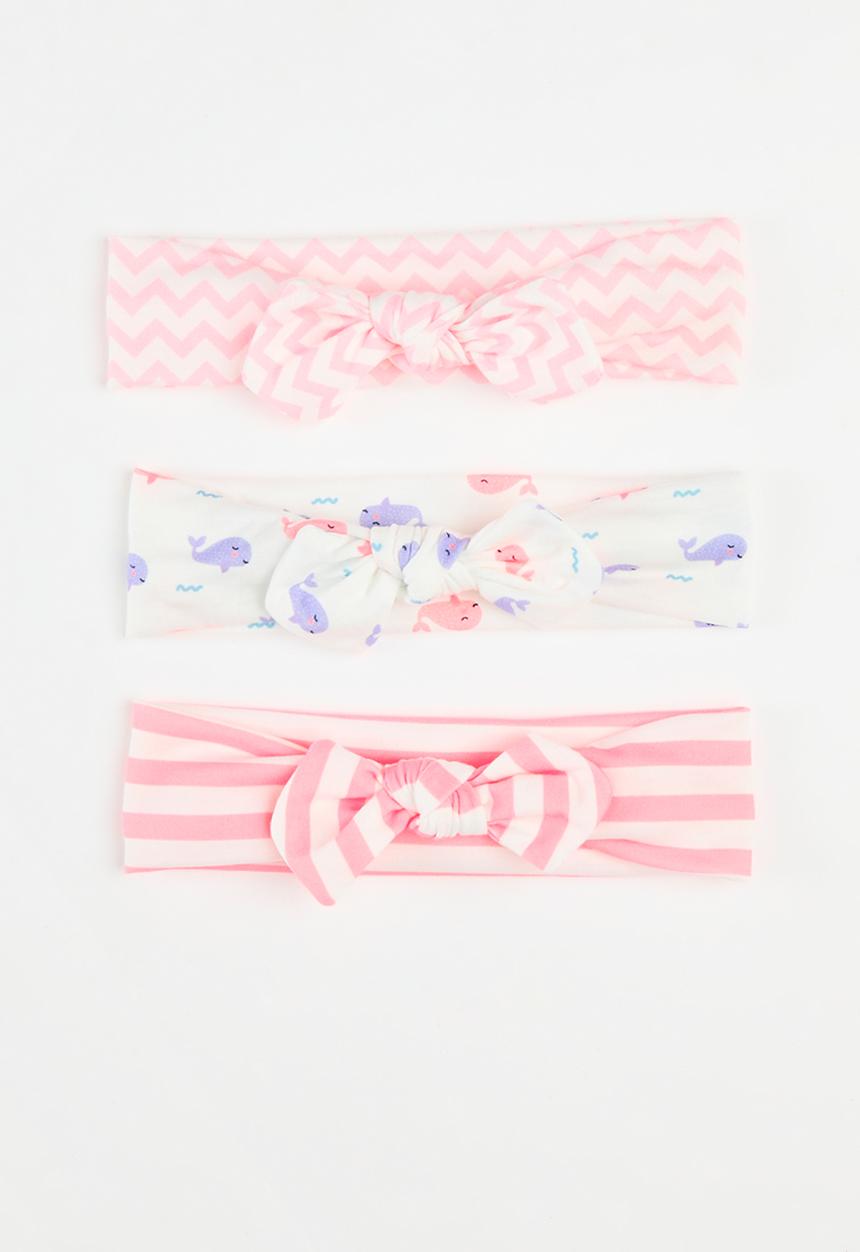 Pop Candy - 3 pack Bowknot headbands - pink multi