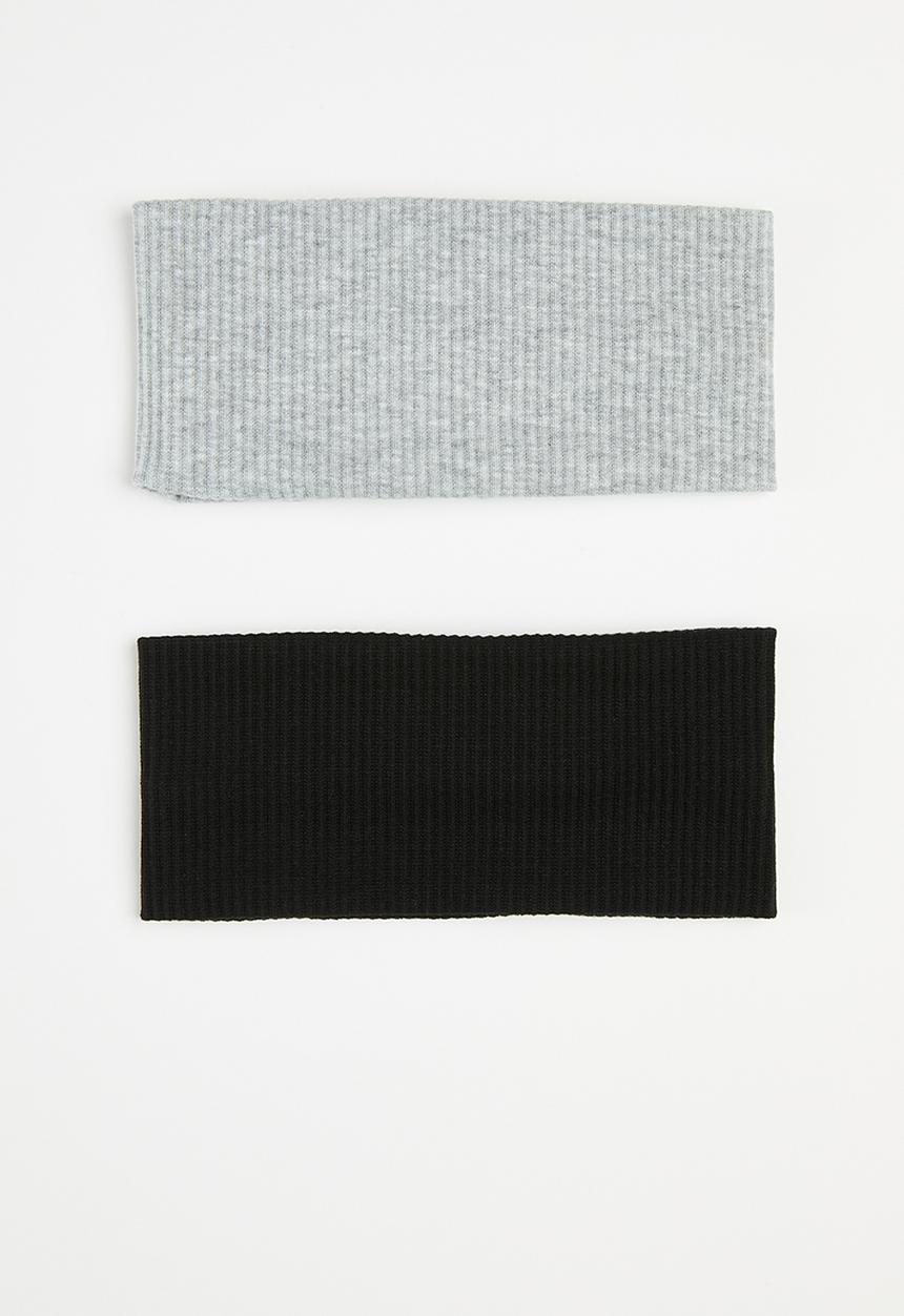 Pop Candy - Knitted headband - black & grey