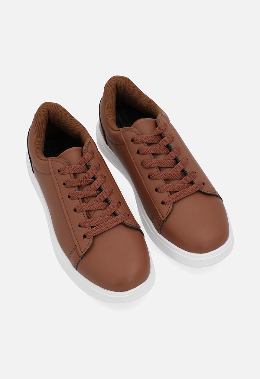 Pop Candy - Lace up sneakers - brown