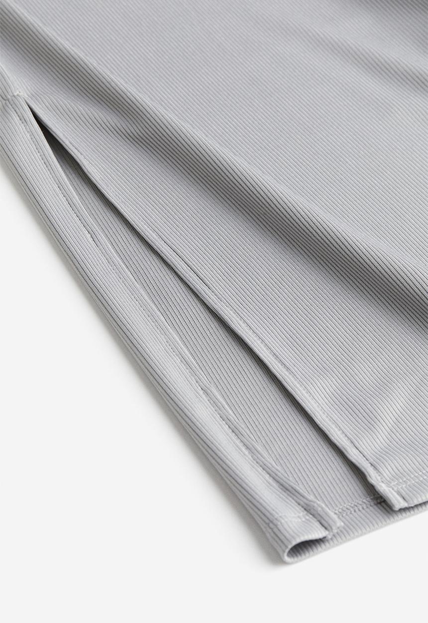 H&M - Gathered bodycon dress - light grey