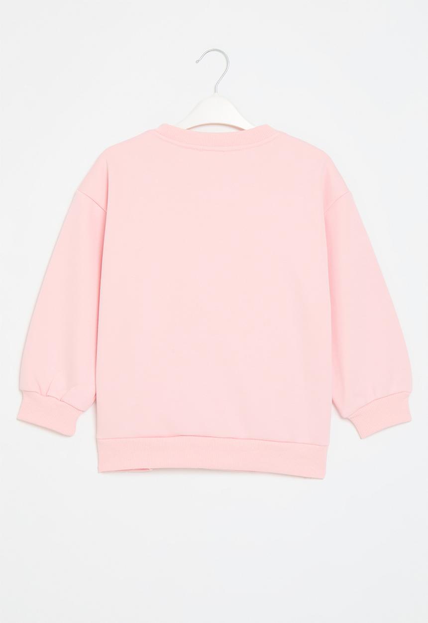 Pop Candy - Heart print sweat top - pink