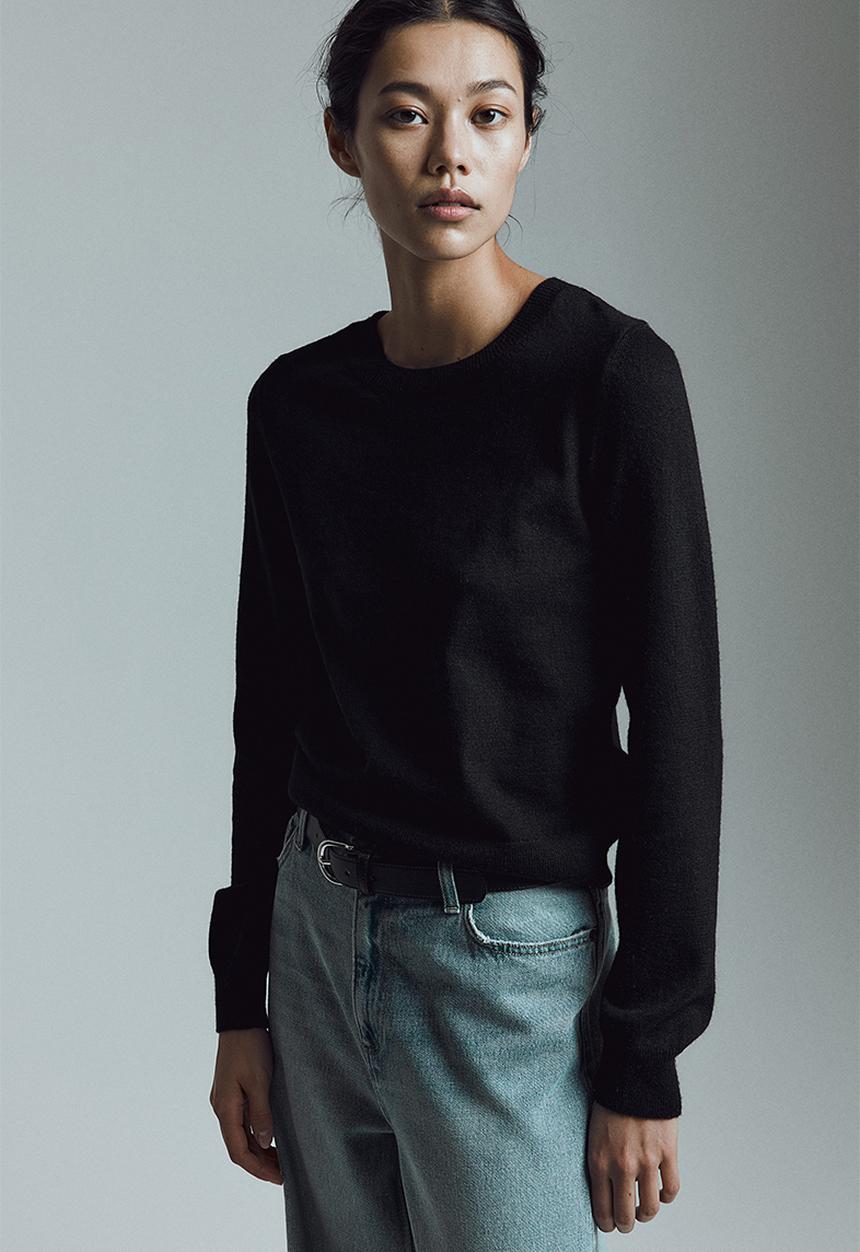 H&M - Fine-knit jumper - black
