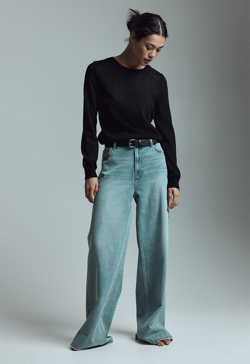 H&M - Fine-knit jumper - black