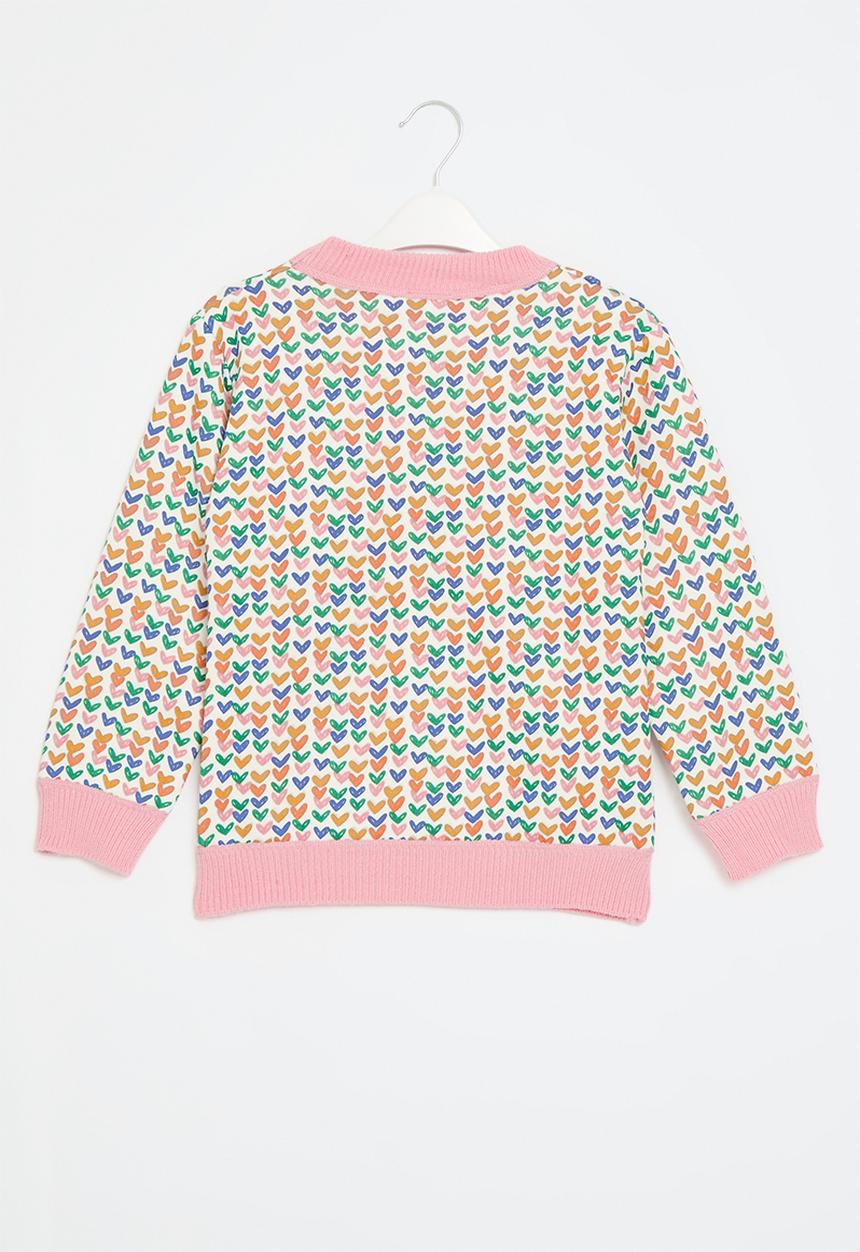 Pop Candy - Printed knit sweater - pink