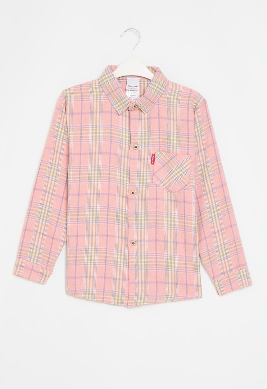 Pop Candy - Plaid shirt - pink