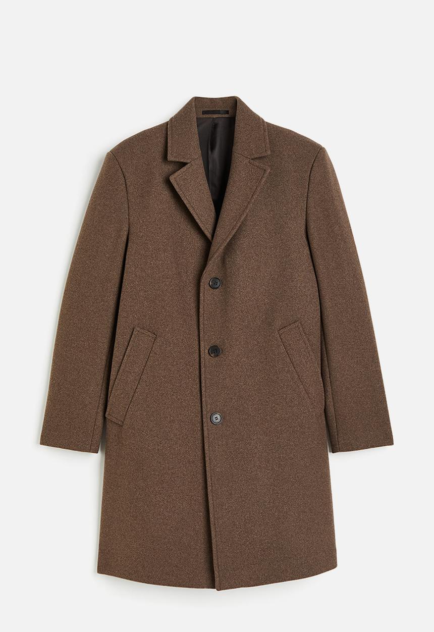 H&M - Wool-blend coat - dark beige