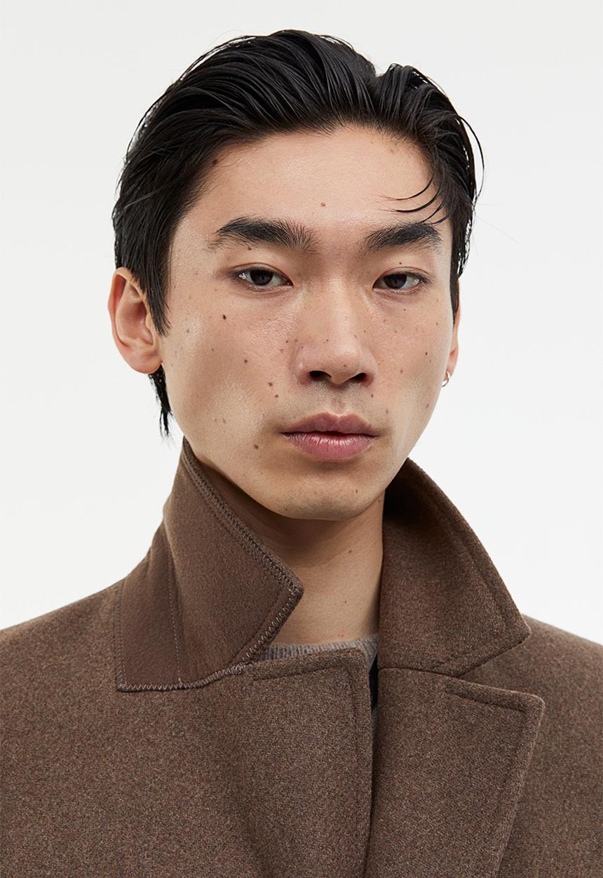 H&M - Wool-blend coat - dark beige