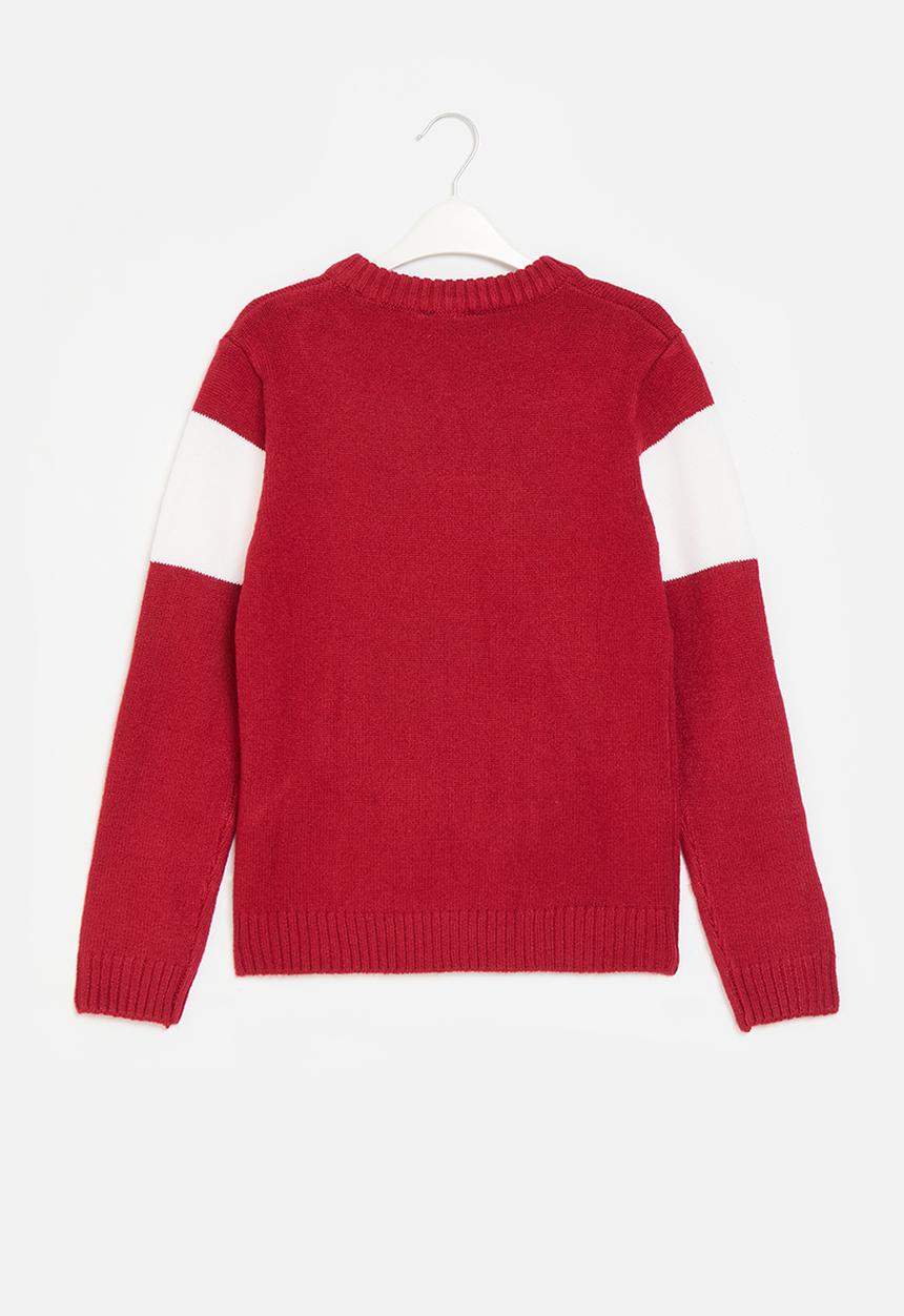 GUESS - Long sleeve sweater - samba red vibes