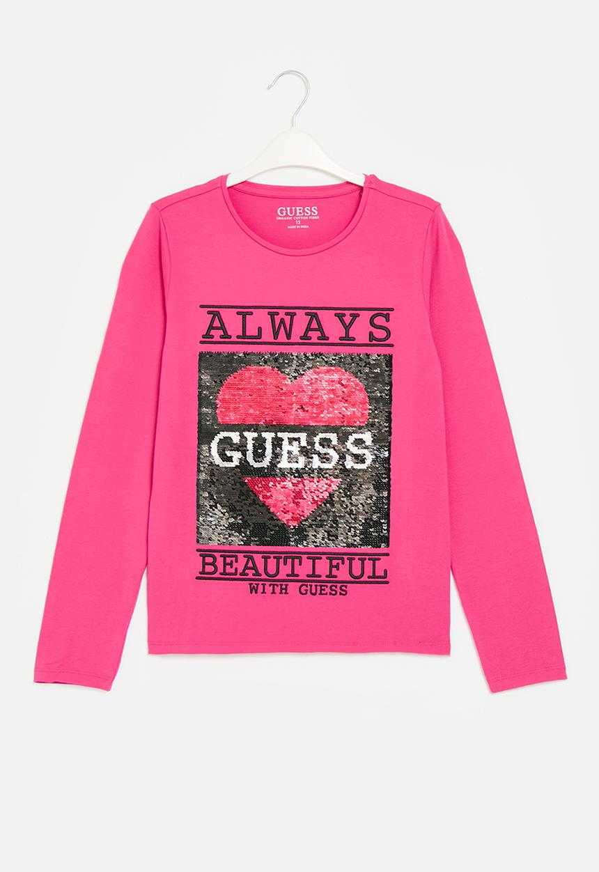 GUESS - Long sleeve T-shirt - sateen fuchsia