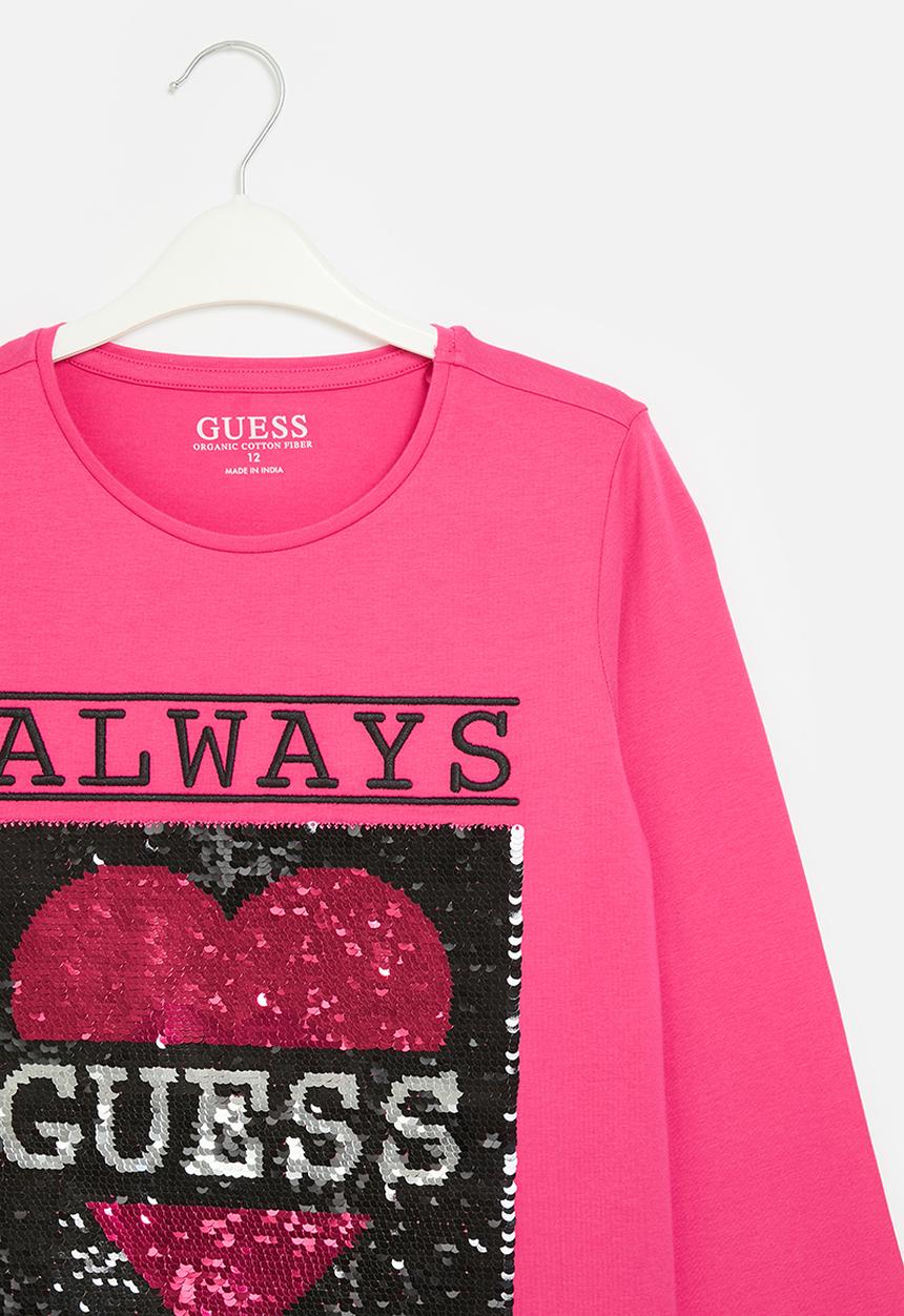 GUESS - Long sleeve T-shirt - sateen fuchsia