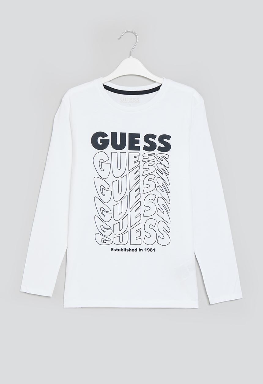GUESS - Long sleeve T-shirt - pure white