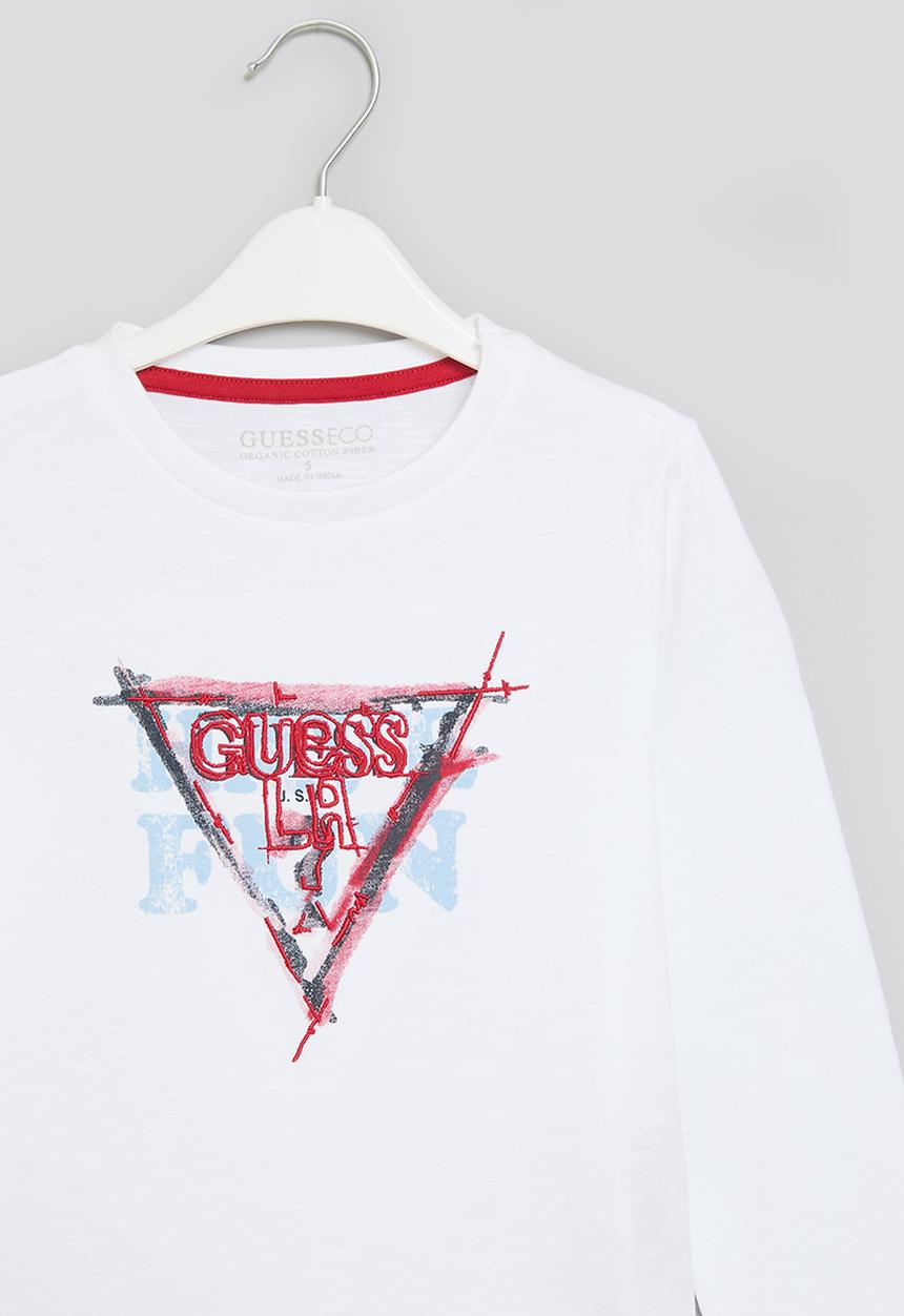 GUESS - Long sleeve T-shirt - pure white