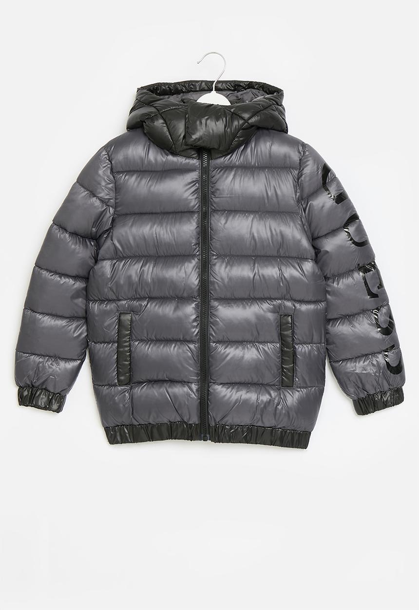 GUESS - Hooded padded jacket - magnetic