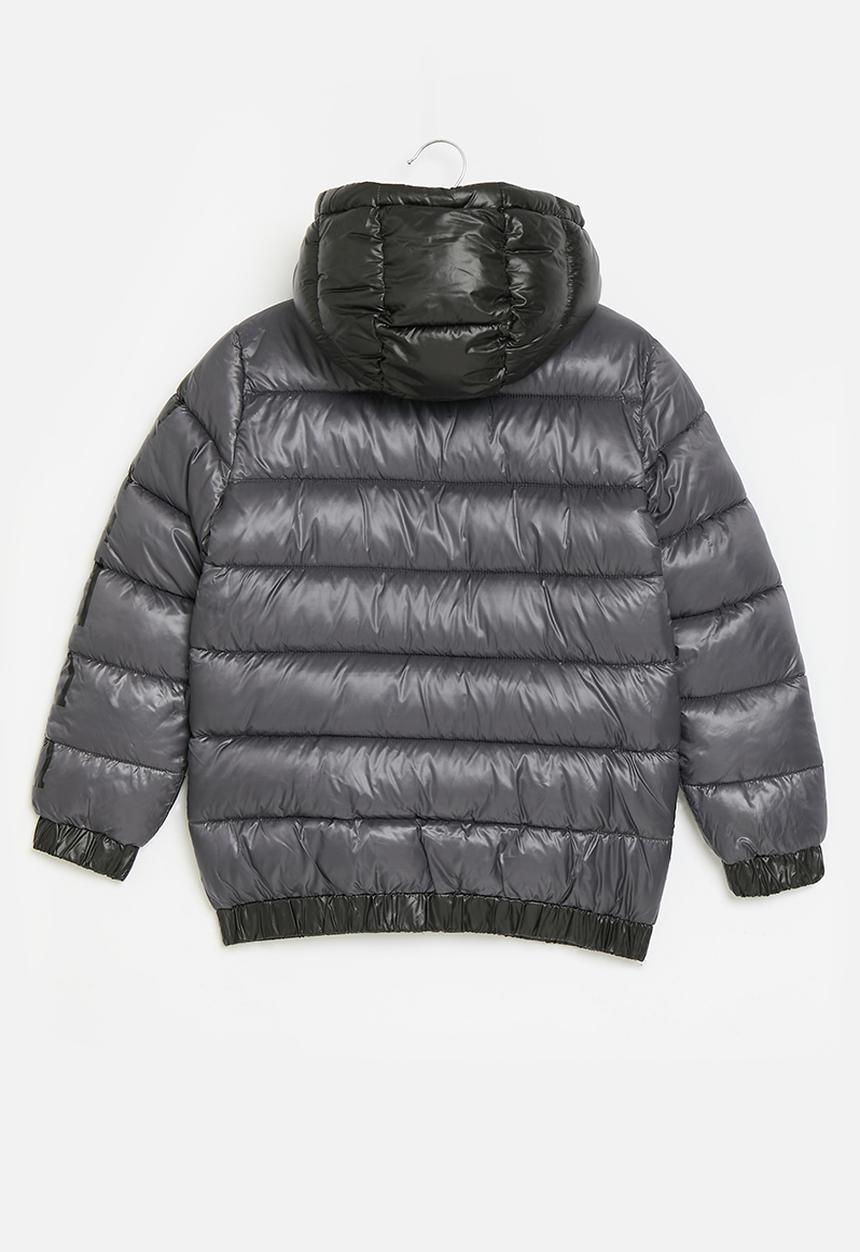 GUESS - Hooded padded jacket - magnetic