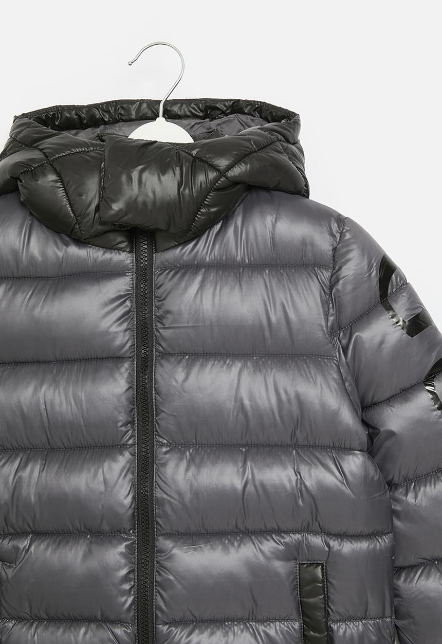 GUESS - Hooded padded jacket - magnetic