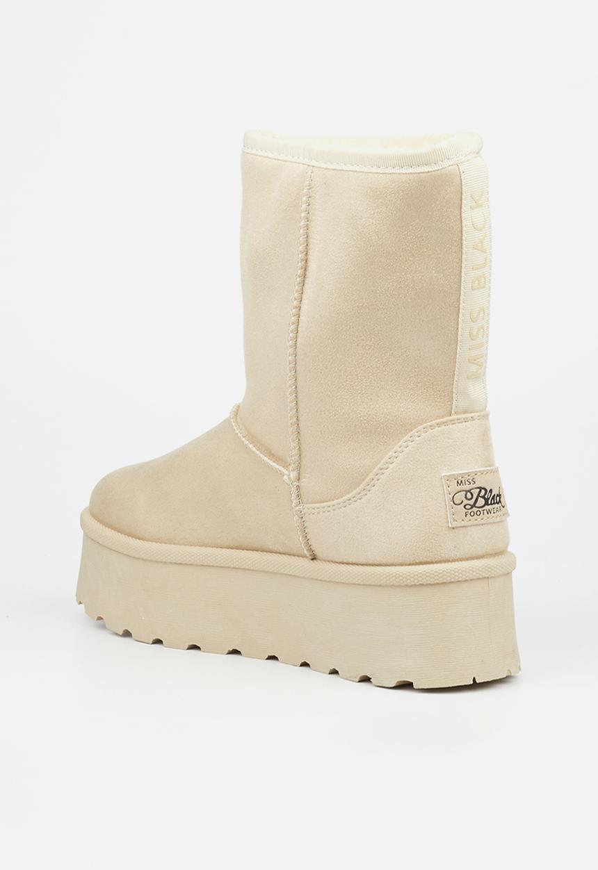 Miss Black - Bae 2 slip-on boot - bone