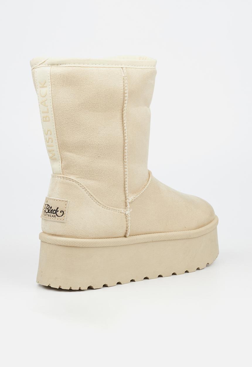 Miss Black - Bae 2 slip-on boot - bone