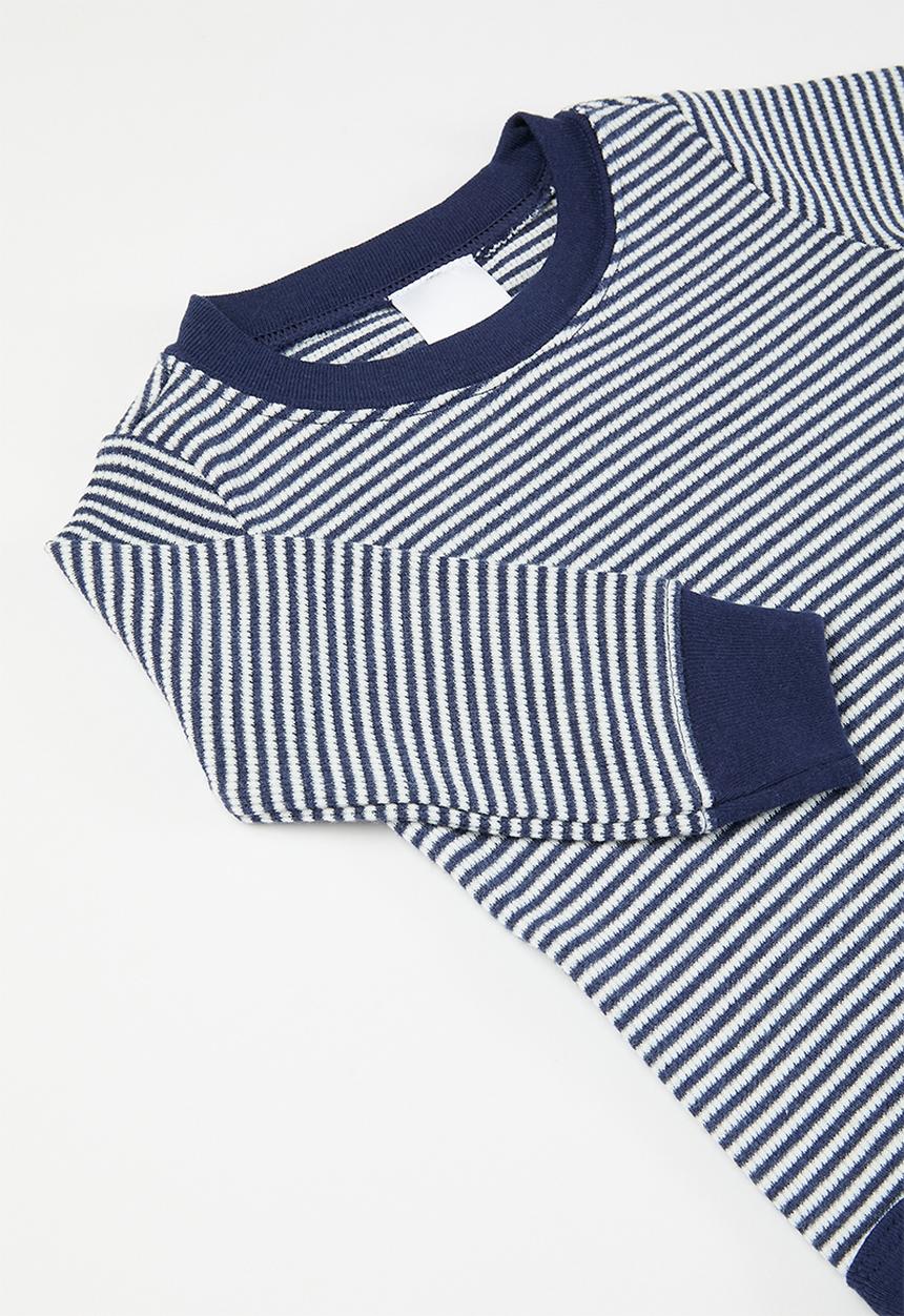 Pop Candy - Striped body vest - blue & white