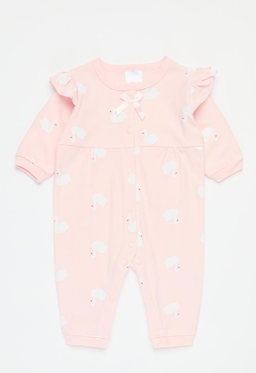 Pop Candy - Printed frilled romper - pink