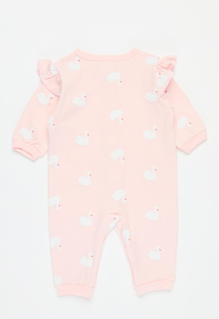 Pop Candy - Printed frilled romper - pink