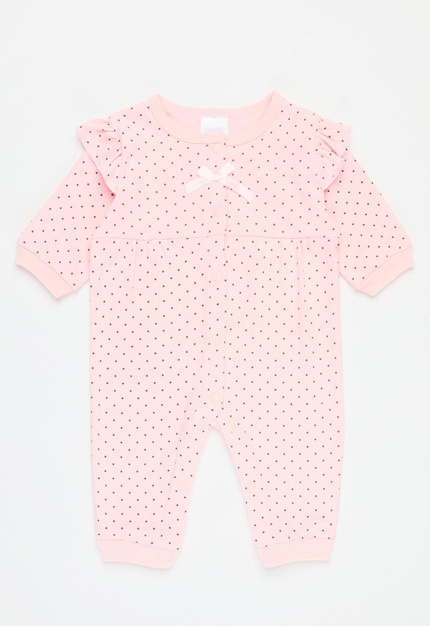 Pop Candy - Polka dot frilled romper - pink
