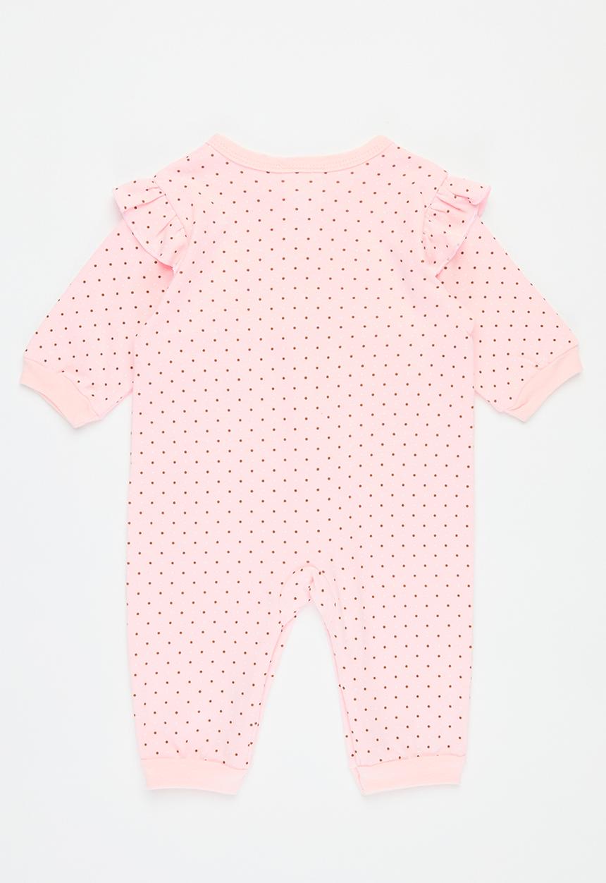 Pop Candy - Polka dot frilled romper - pink