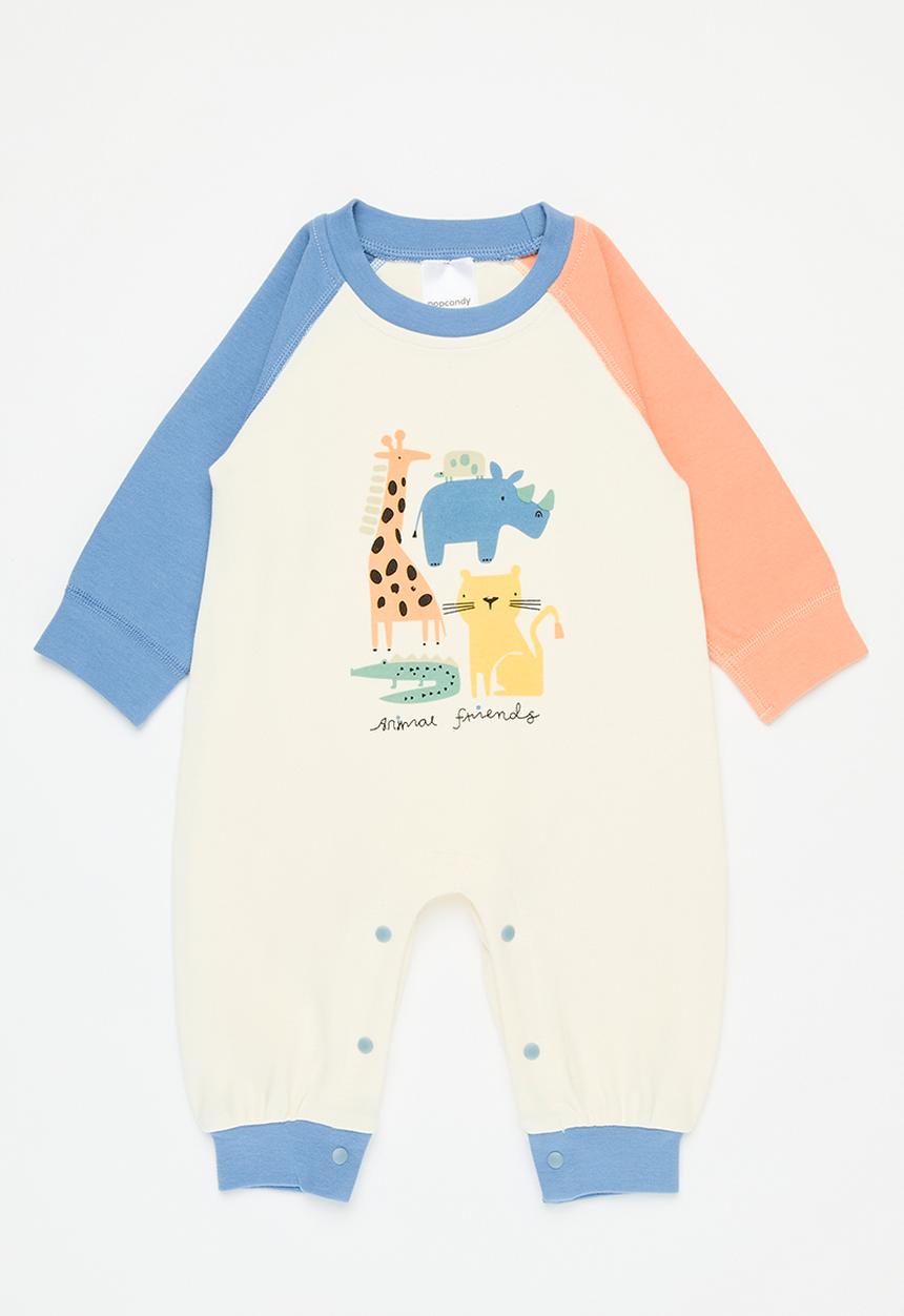 Pop Candy - Printed romper - white