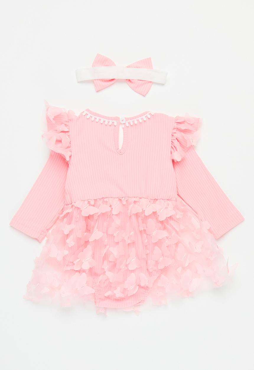 Pop Candy - Mesh dress & headband set - pink