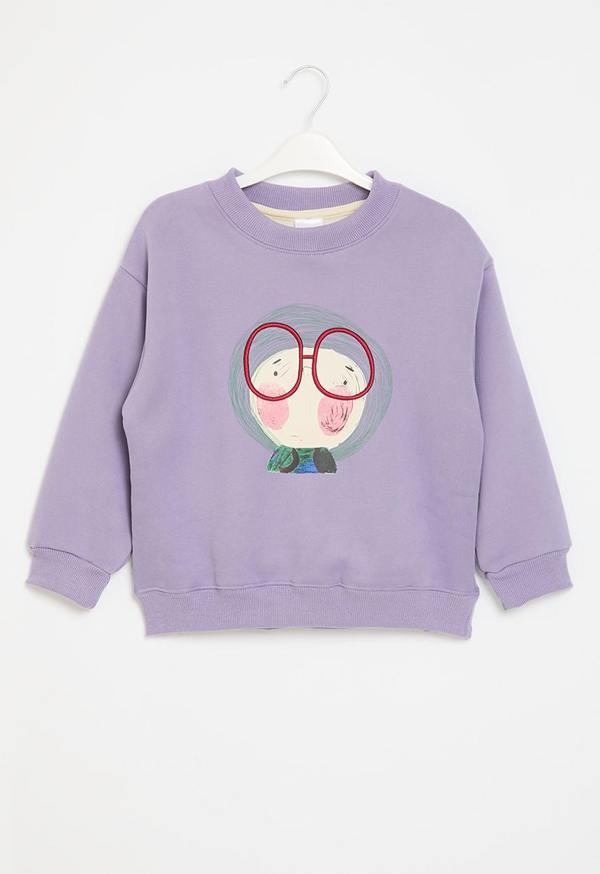Pop Candy - Printed sweat top - lilac