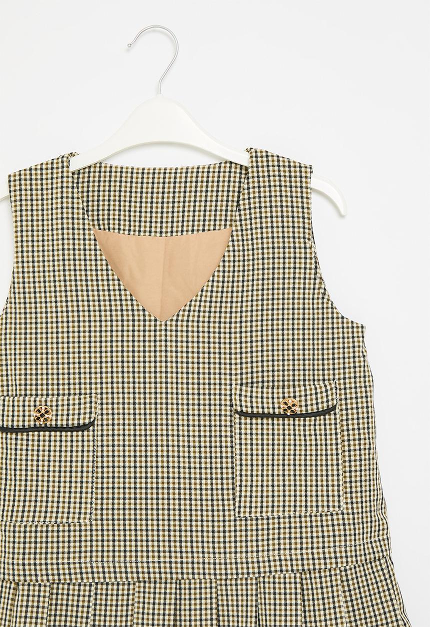 Pop Candy - Pleated dress - brown