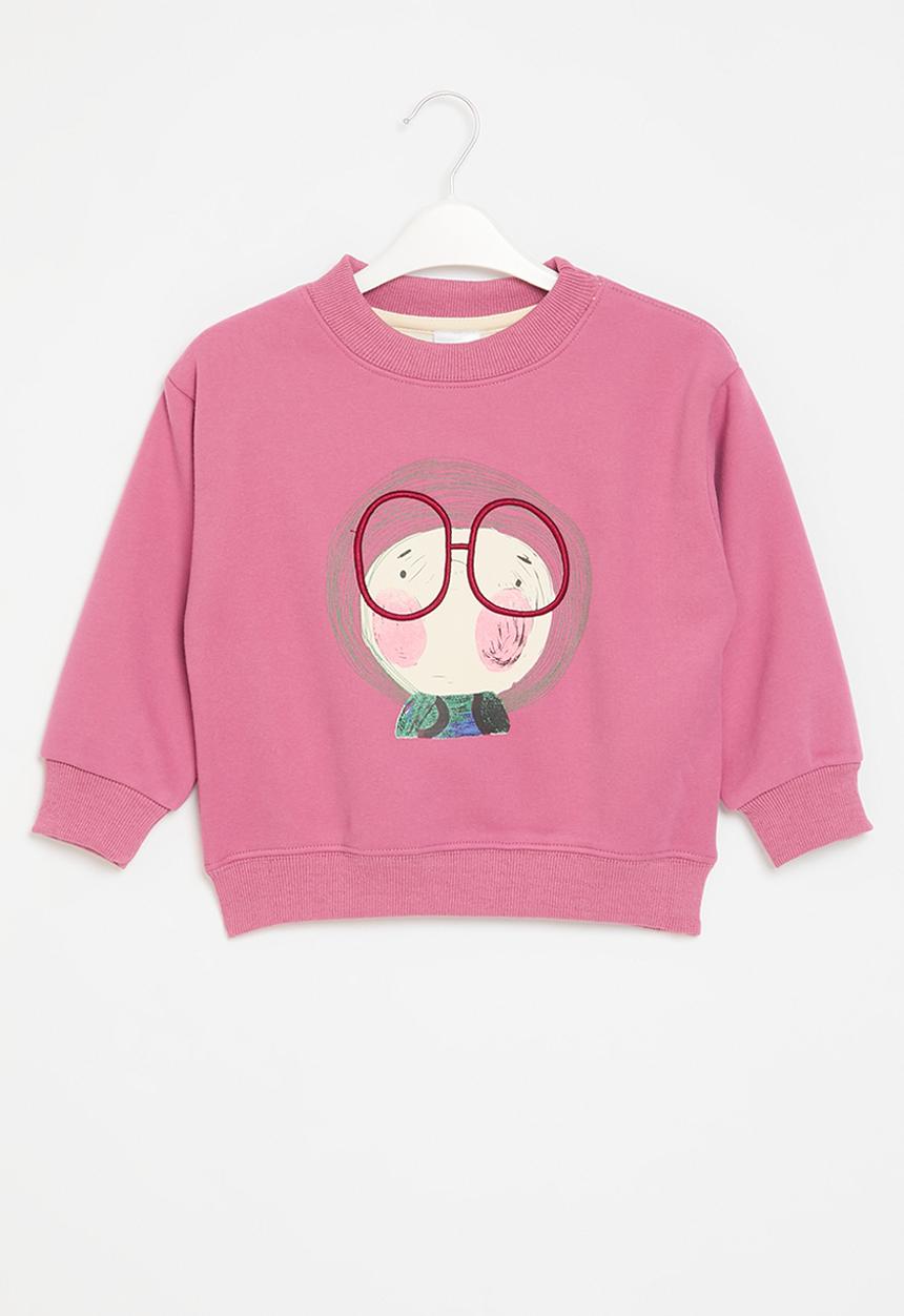 Pop Candy - Printed sweat top - dark pink