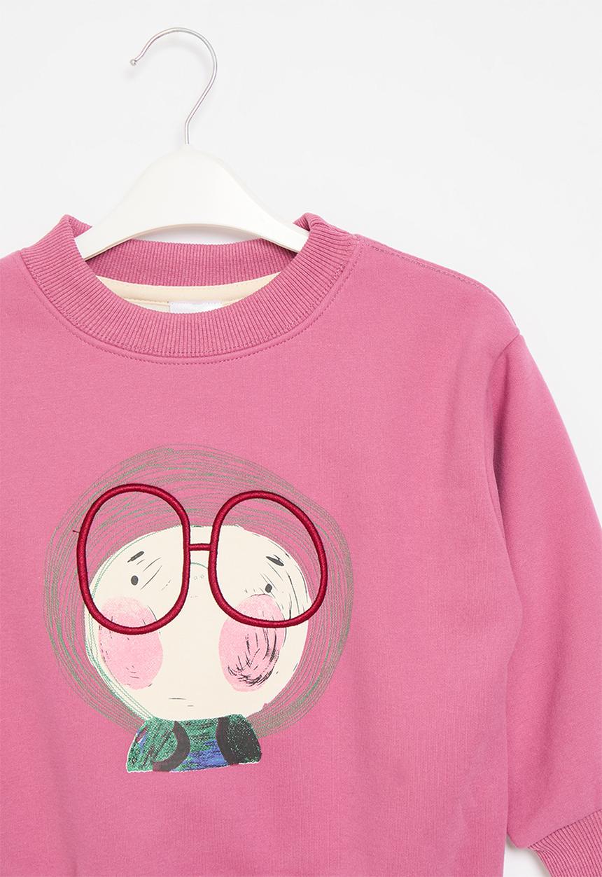 Pop Candy - Printed sweat top - dark pink