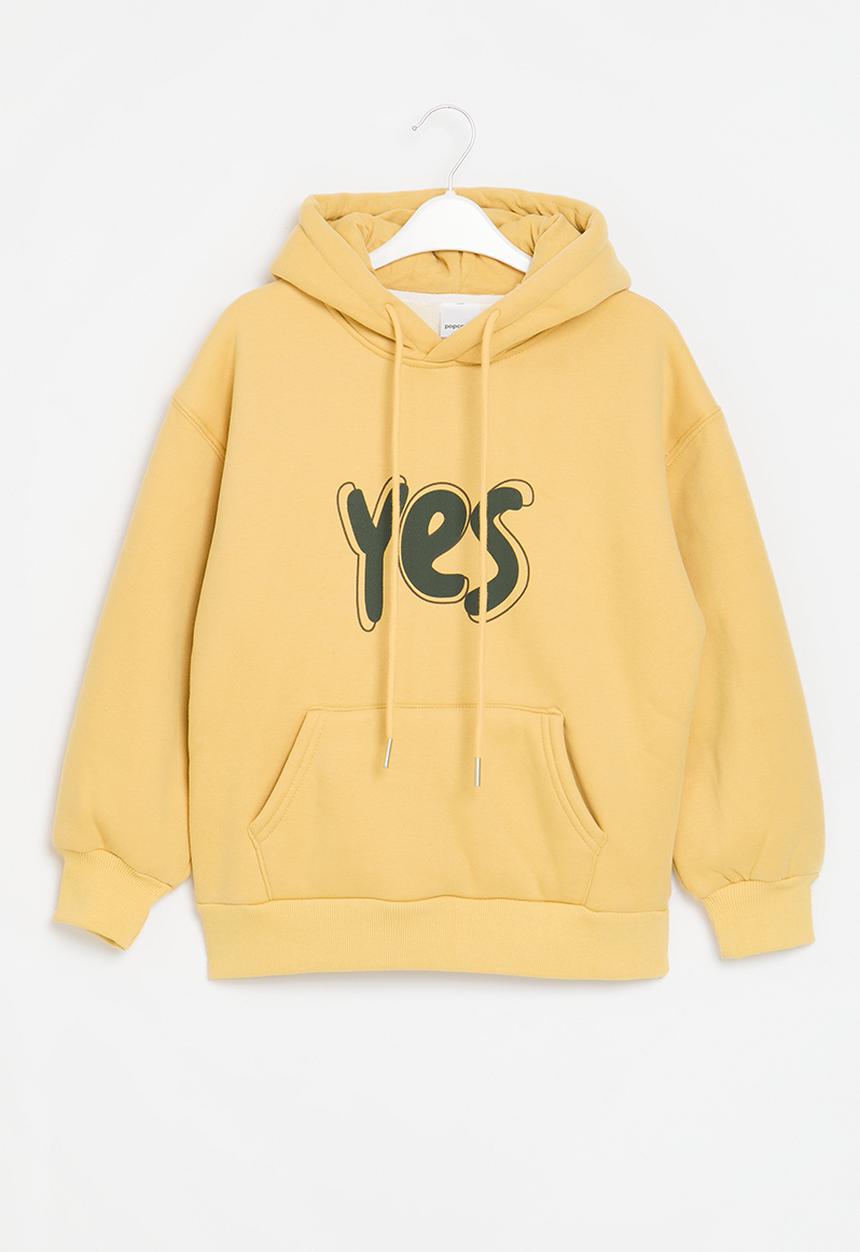 Pop Candy - Printed hoodie - yellow