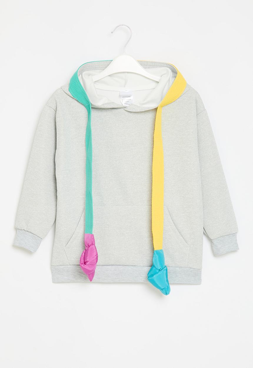 Pop Candy - Contrast hoodie - grey
