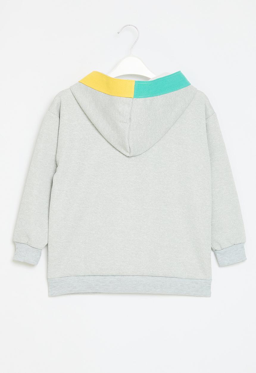 Pop Candy - Contrast hoodie - grey