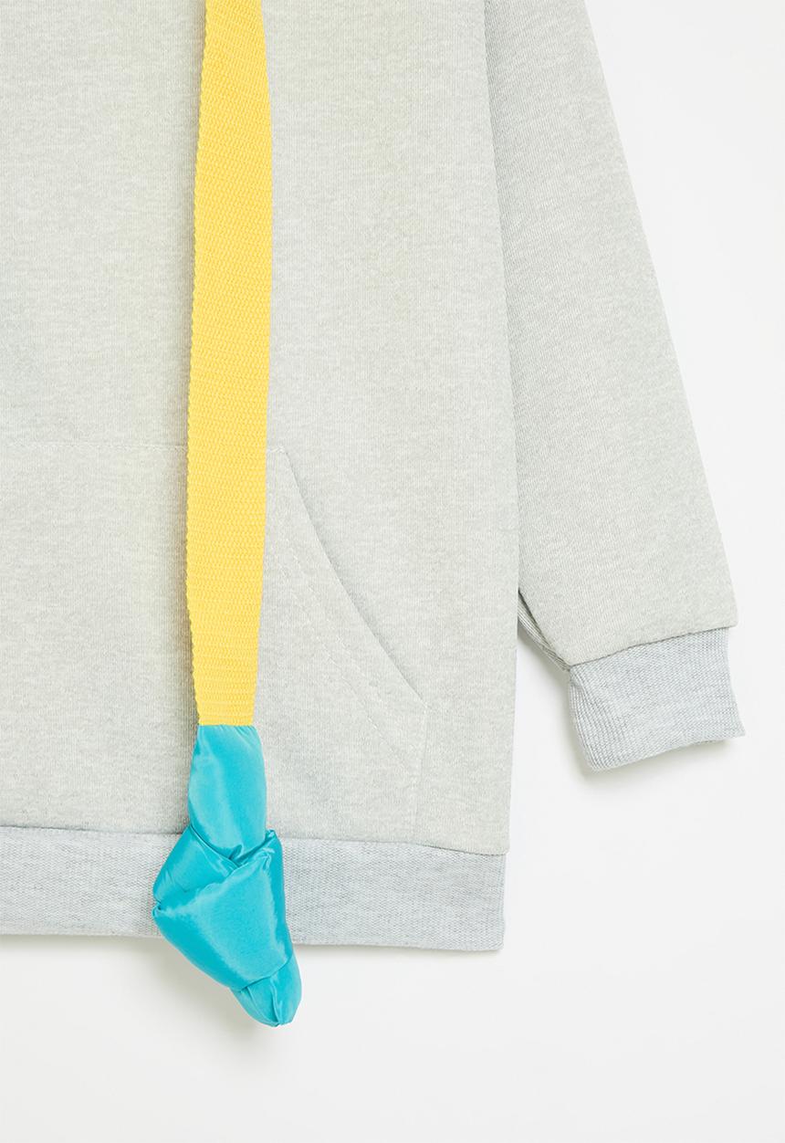 Pop Candy - Contrast hoodie - grey