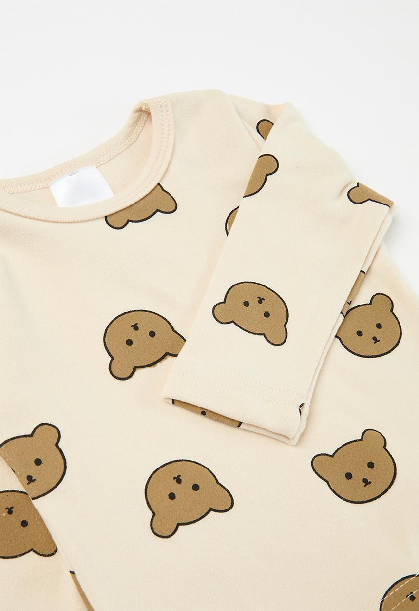 Pop Candy - Printed pj set - beige